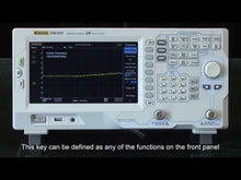 Load and play video in Gallery viewer, Rigol DSA815-TG Spectrum Analyzer with Tracking Generator, 9 kHz to 1.5 GHz Frequency Range, 10 Hz to 1 MHz RBW
