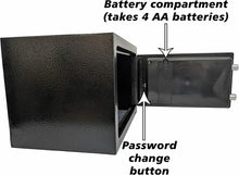 Load image into Gallery viewer, Electronic Safe with Digital Keypad, Program your own 3 to 8 Digit Pin, Includes 2 Emergency Keys and Mounting Bolts, Battery Operated Lock Box

