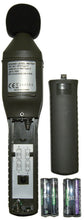 Load image into Gallery viewer, Handheld Sound Level Meter, 3½ Digit, A and C Frequency Weighting of the RMS Signal, F and S Time Weighting and Max Level Indication, Tripod Mountable
