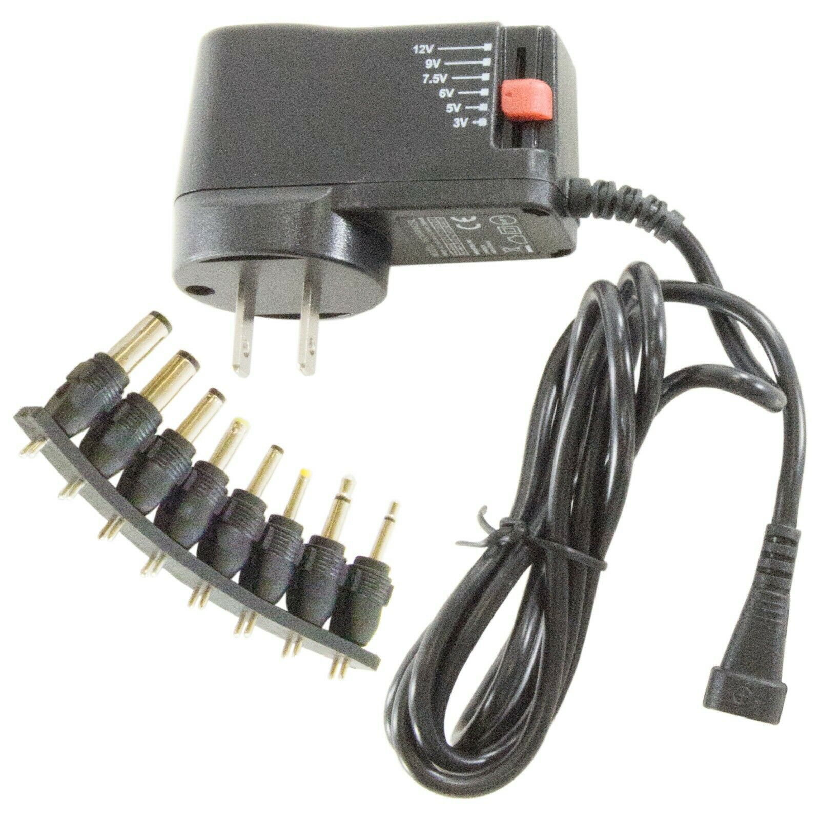 10w Universal 3V, 5V, 6V, 7.5V, 9V, 12V AC DC Adapter Power Supply wit ...