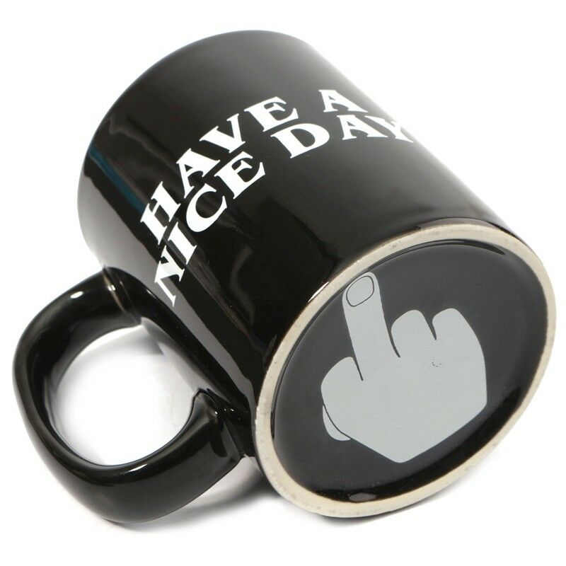 Creative Nice Day Coffee Mug Middle Finger
