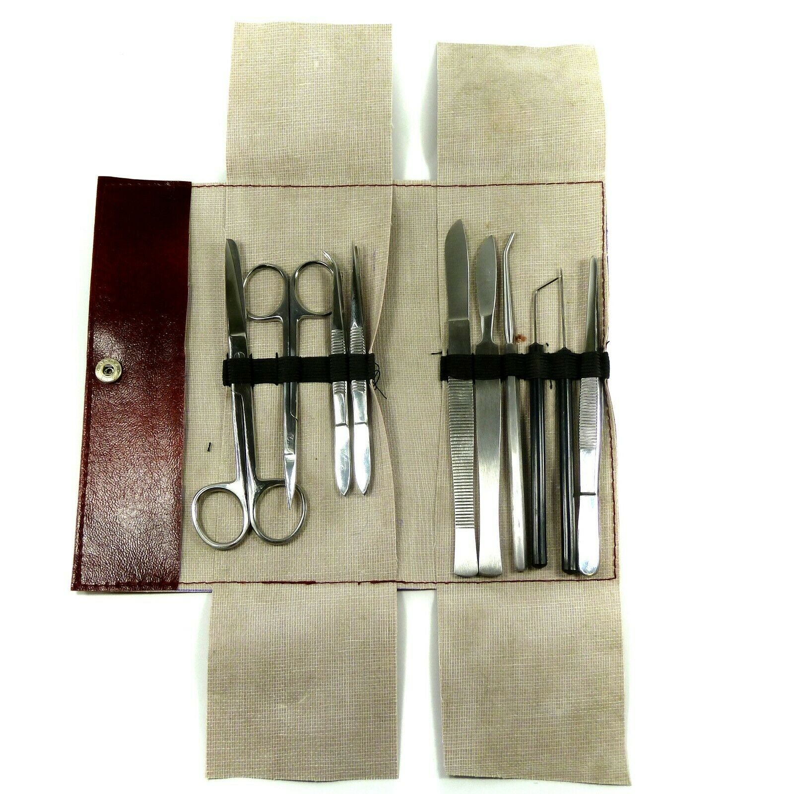 Advanced Dissection Kit, 10 Instruments with Snap-lock Storage Pouch ...