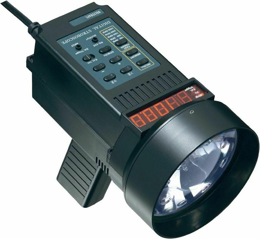 Digital Stroboscope with RS232 Interface, 20 to 10,500 Flashes Per Min ...