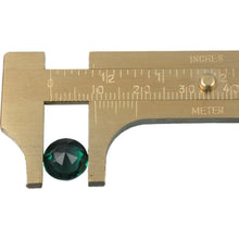 Load image into Gallery viewer, Brass Gauge Bead Ruler - Measure &amp; Convert Inches / Metric up to 3¼&quot; or 80 mm

