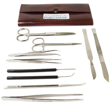 Load image into Gallery viewer, Advanced Dissection Kit, 10 Instruments with Snap-lock Storage Pouch
