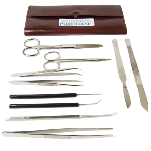 Advanced Dissection Kit, 10 Instruments with Snap-lock Storage Pouch