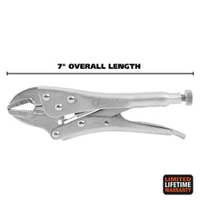 Load image into Gallery viewer, GreatNeck Straight Jaw Locking Pliers, 7 Inch (S7SC)
