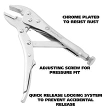 Load image into Gallery viewer, GreatNeck Straight Jaw Locking Pliers, 7 Inch (S7SC)
